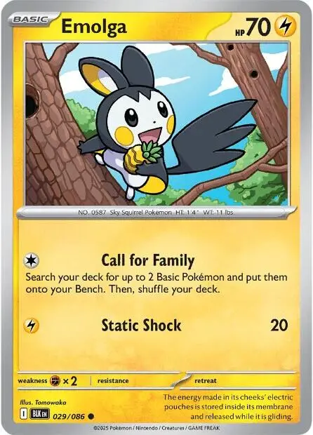 Emolga (029/086) [Scarlet & Violet: Black Bolt] 1
