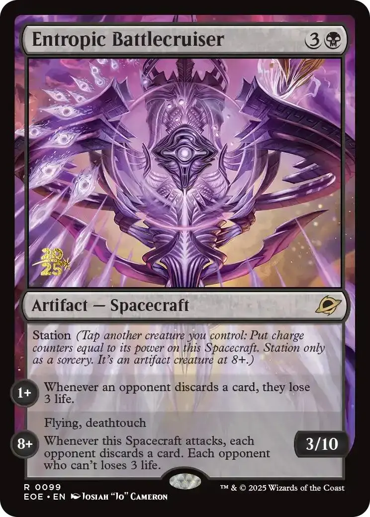 Entropic Battlecruiser [Edge Of Eternities Prerelease Promos] 1