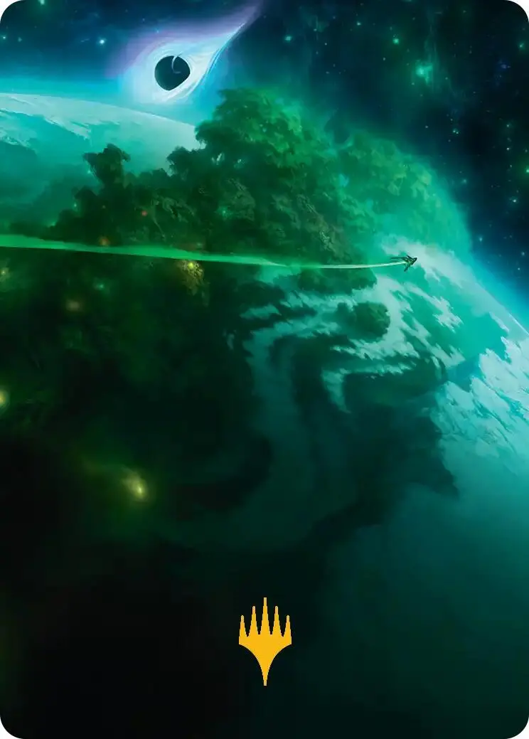Evendo, Waking Haven Art Card (Gold-Stamped Planeswalker Symbol) [Edge Of Eternities Art Series] 1