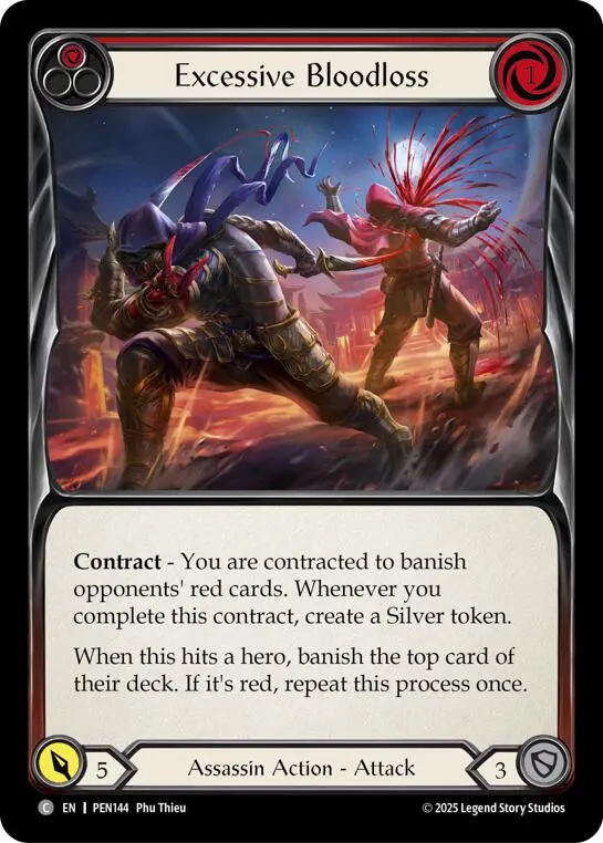 Excessive Bloodloss (Red) (Regular) [Pen144] (Compendium Of Rathe) 1