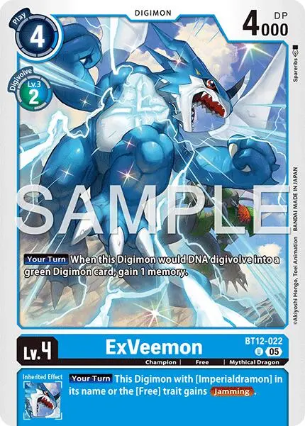 Exveemon [Bt12-022] [Advanced Booster Digimon Generation] 1