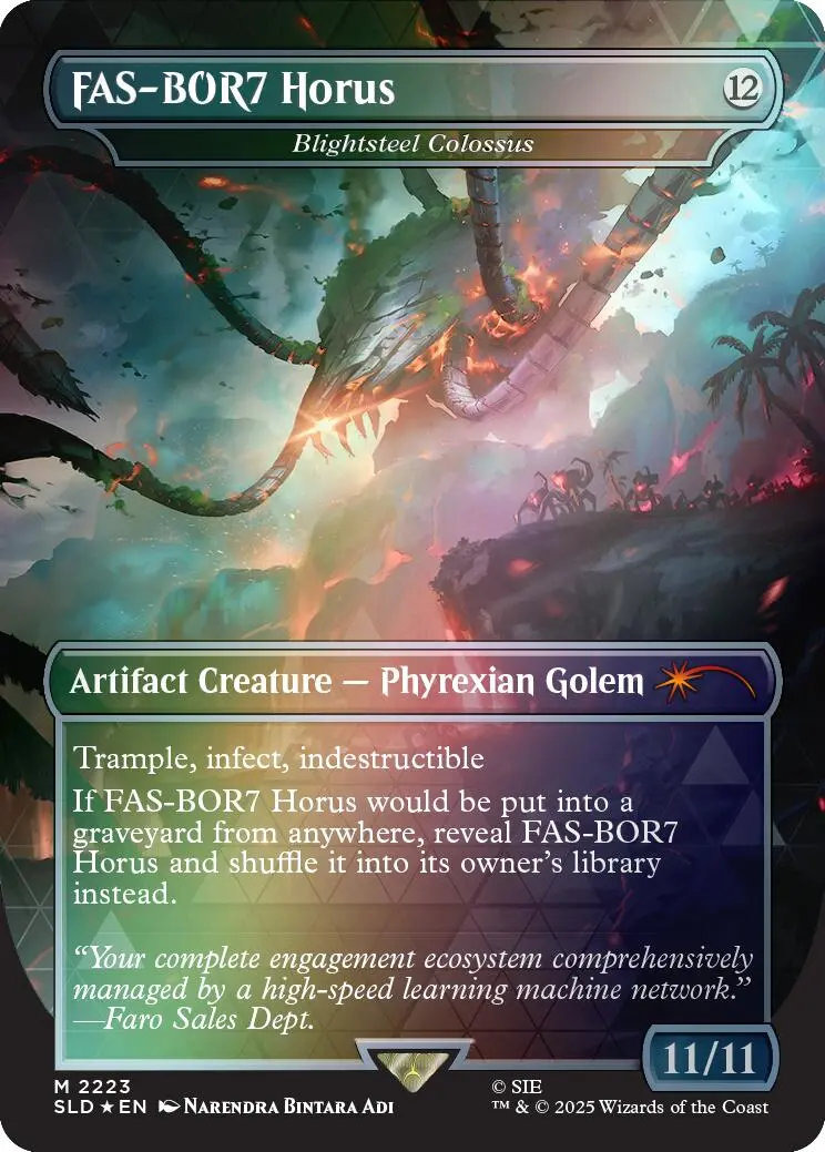 Fas-Bor7 Horus - Blightsteel Colossus (Rainbow Foil) [Secret Lair Drop Series] 1