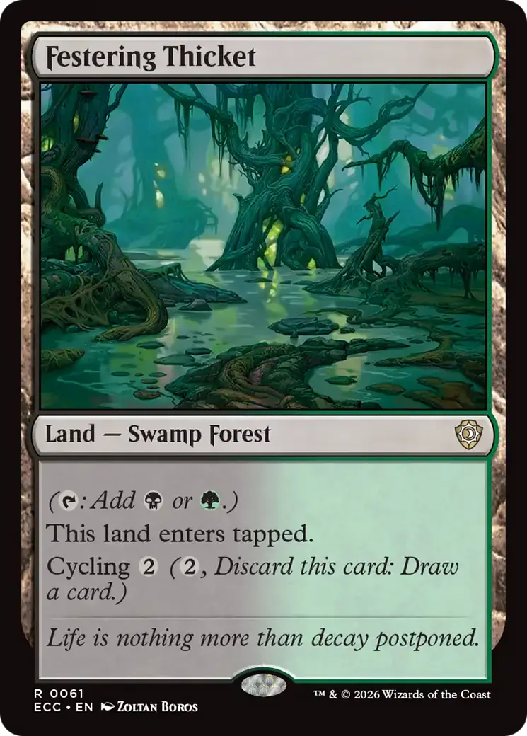 Festering Thicket [Lorwyn Eclipsed Commander] 1