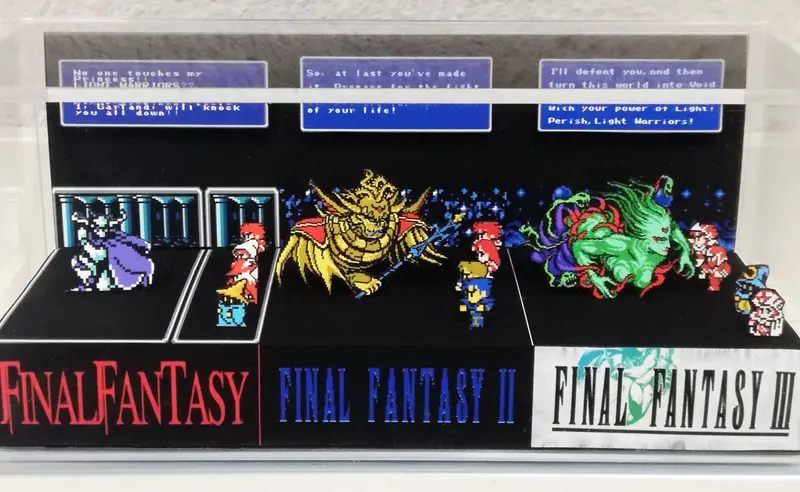 Final Fantasy Nes Games Panoramic Cube 1