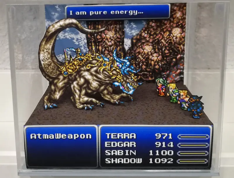 Final Fantasy Vi Atma Weapon Cubic Diorama 1
