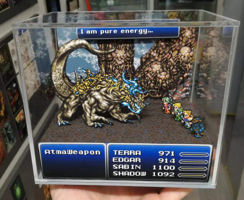 Final Fantasy Vi Atma Weapon Cubic Diorama 2
