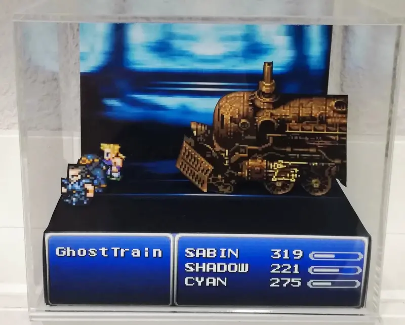 Final Fantasy Vi Ghost Train Cubic Diorama 1