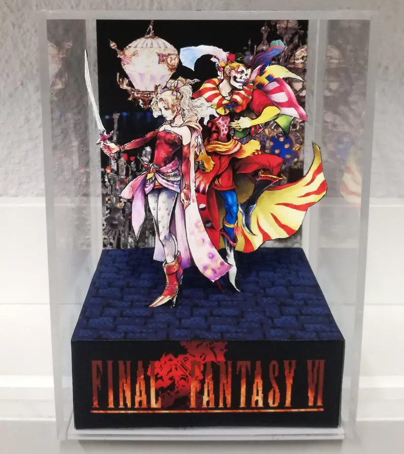Final Fantasy Vi Terra And Kefka Cubic Diorama 1