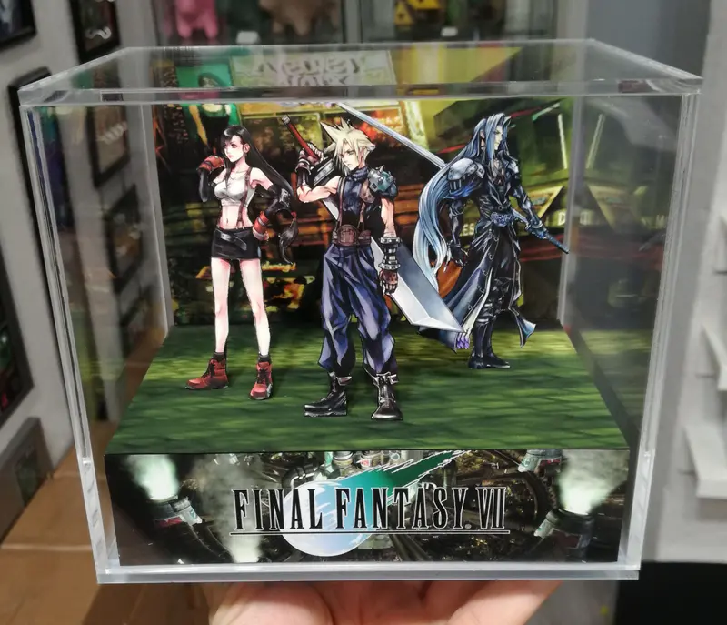 Final Fantasy Vii Characters Cubic Diorama 2