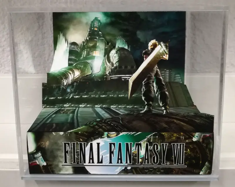 Final Fantasy Vii Cloud Cubic Diorama 1