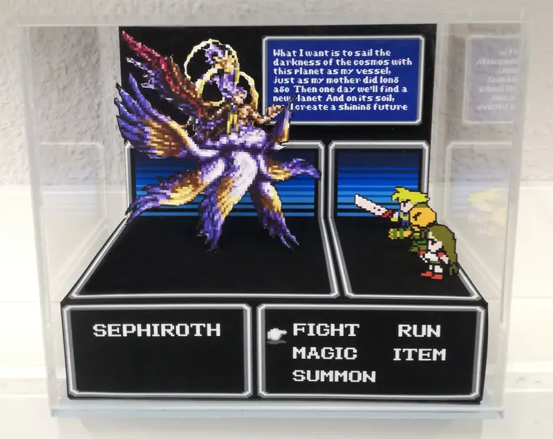 Final Fantasy Vii Nes Cubic Diorama 1