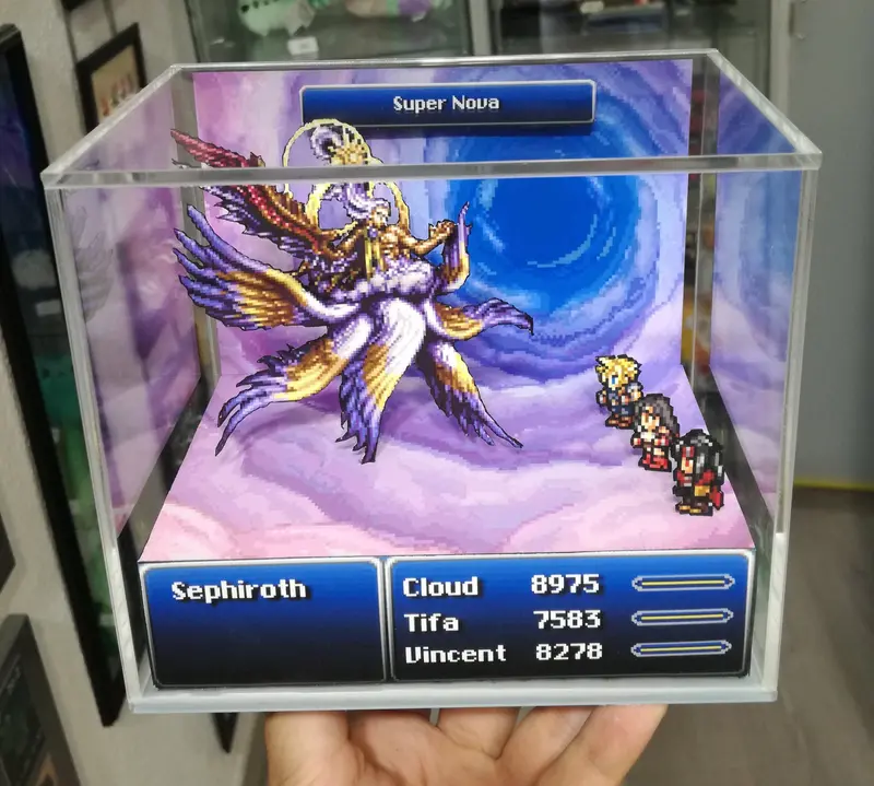 Final Fantasy Vii Snes Cubic Diorama 2