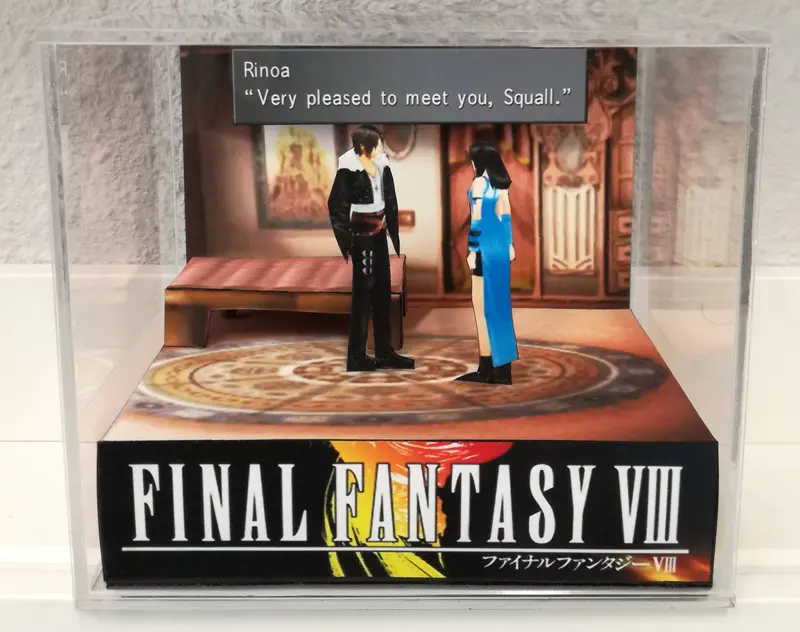 Final Fantasy Viii Rinoa And Squall Cubic Diorama 1