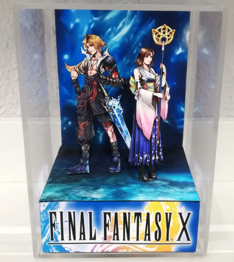 Final Fantasy X Tidus And Yuna Cubic Diorama 1