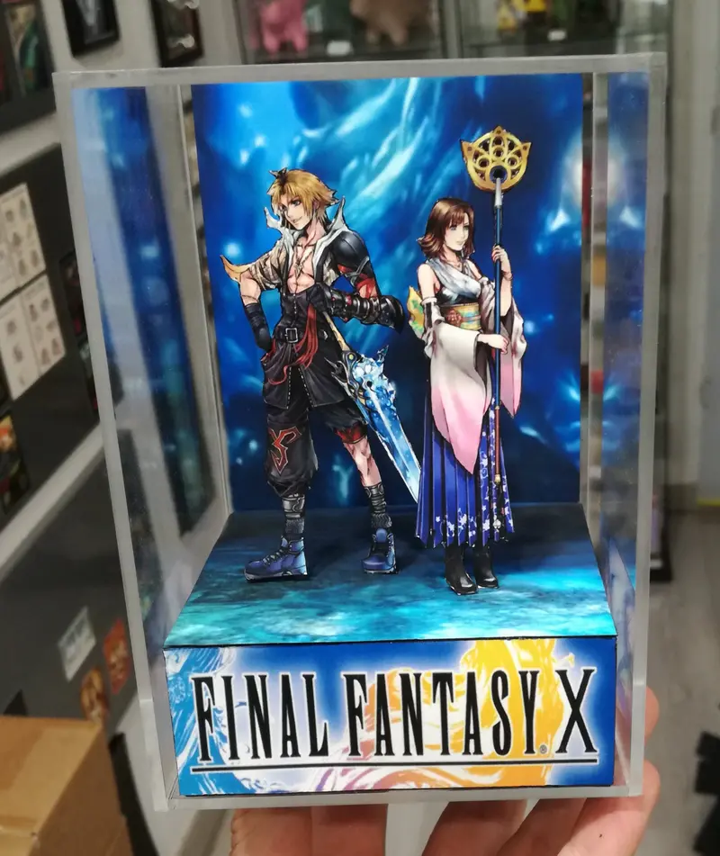 Final Fantasy X Tidus And Yuna Cubic Diorama 2