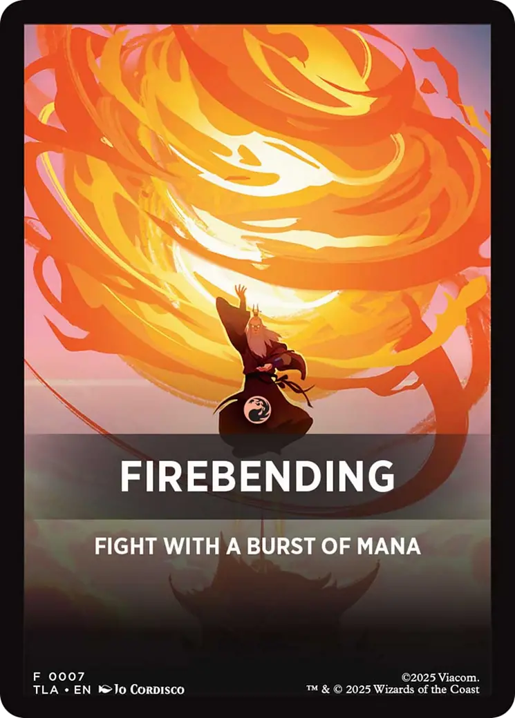 Firebending Theme Card (0007) [Avatar: The Last Airbender Tokens] 1