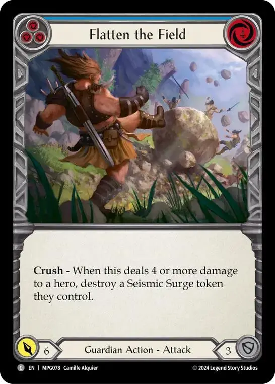 Flatten The Field (Blue) [Mpg078] (Mastery Pack Guardian)  Rainbow Foil 1