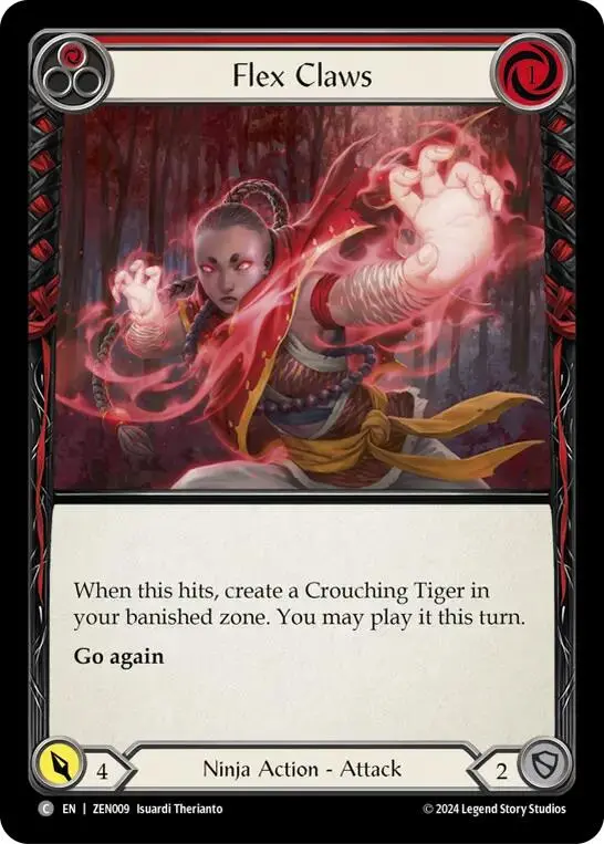 Flex Claws (Red) [Zen009] (Part The Mistveil Zen Blitz Deck) 1