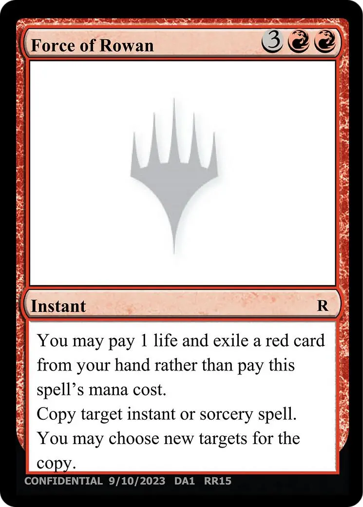 Force Of Rowan [Unknown Event] 1