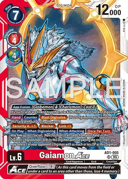Gaiamon Ace [Ad1-005] [Advanced Booster Digimon Generation] 1