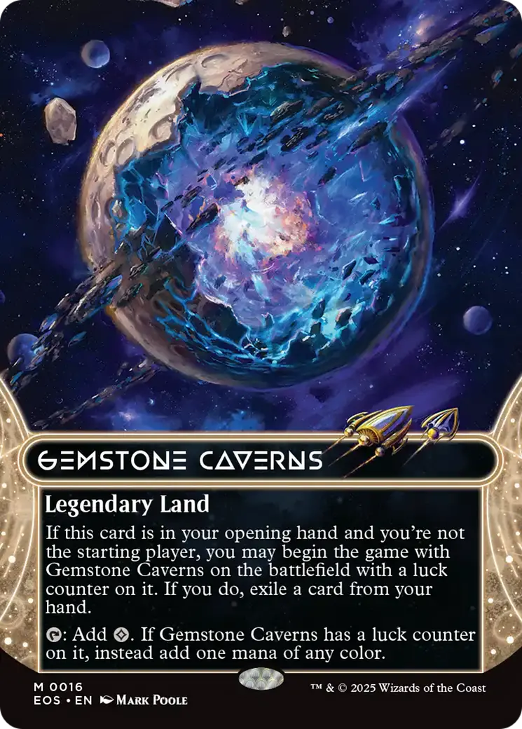 Gemstone Caverns (0016) (Borderless) [Edge Of Eternities: Stellar Sights] 1