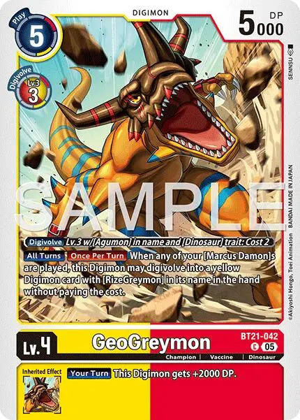 Geogreymon [Bt21-042] [Advanced Booster Digimon Generation] 1