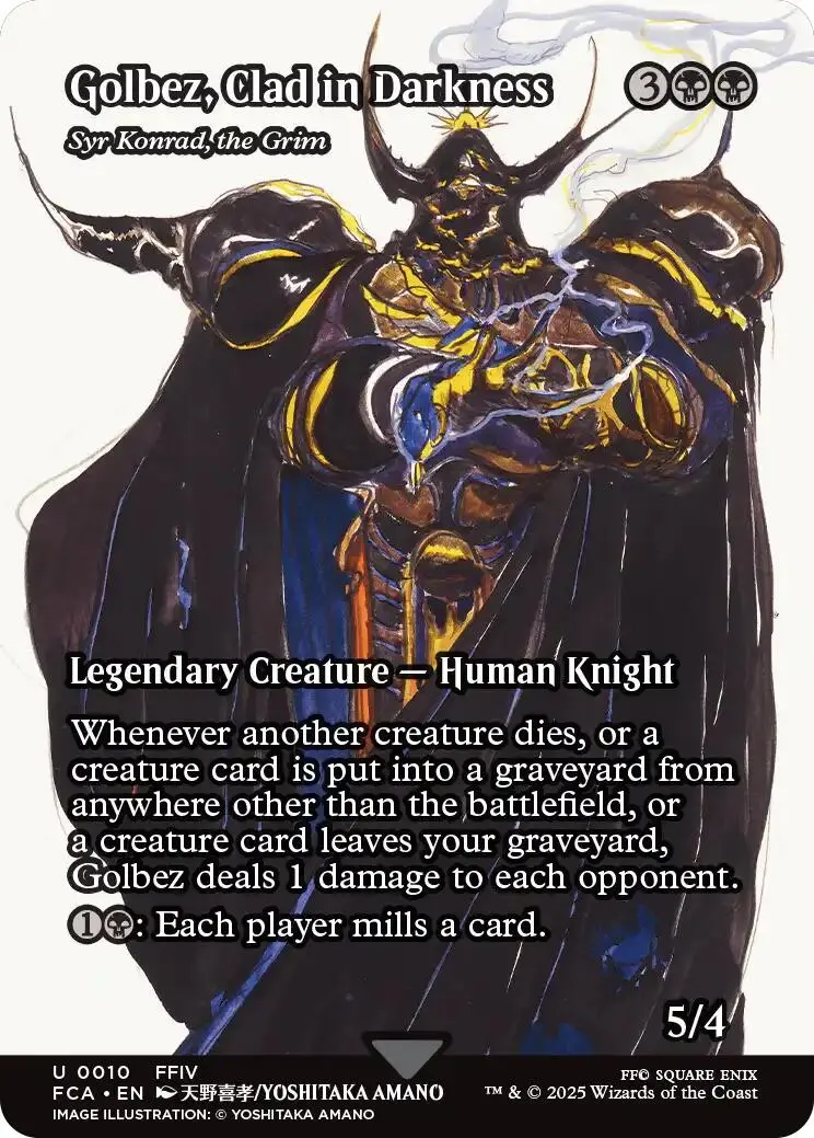 Golbez, Clad In Darkness - Syr Konrad, The Grim (Showcase) [Final Fantasy : Through The Ages] 1