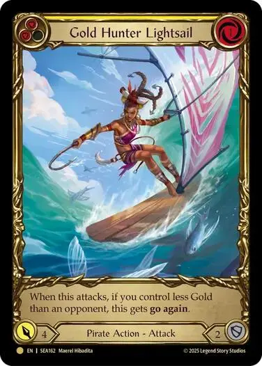 Gold Hunter Lightsail (Treasure) [Sea162] (High Seas)  Cold Foil 1