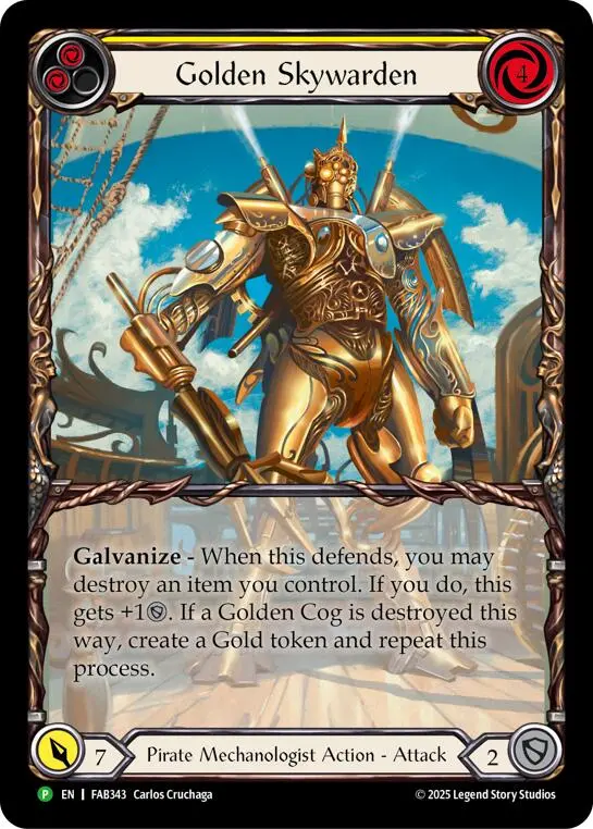 Golden Skywarden [Fab343] (Promo)  Rainbow Foil 1