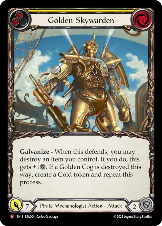 Golden Skywarden [Sea004] (High Seas)  Rainbow Foil 1