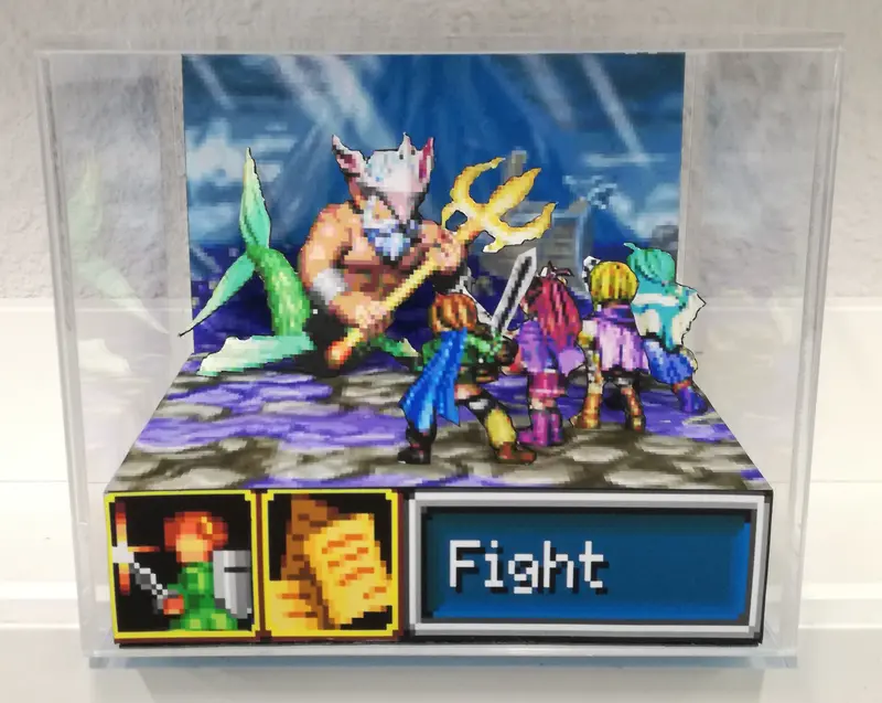 Golden Sun 2: The Lost Age Poseidon Cubic Diorama 1