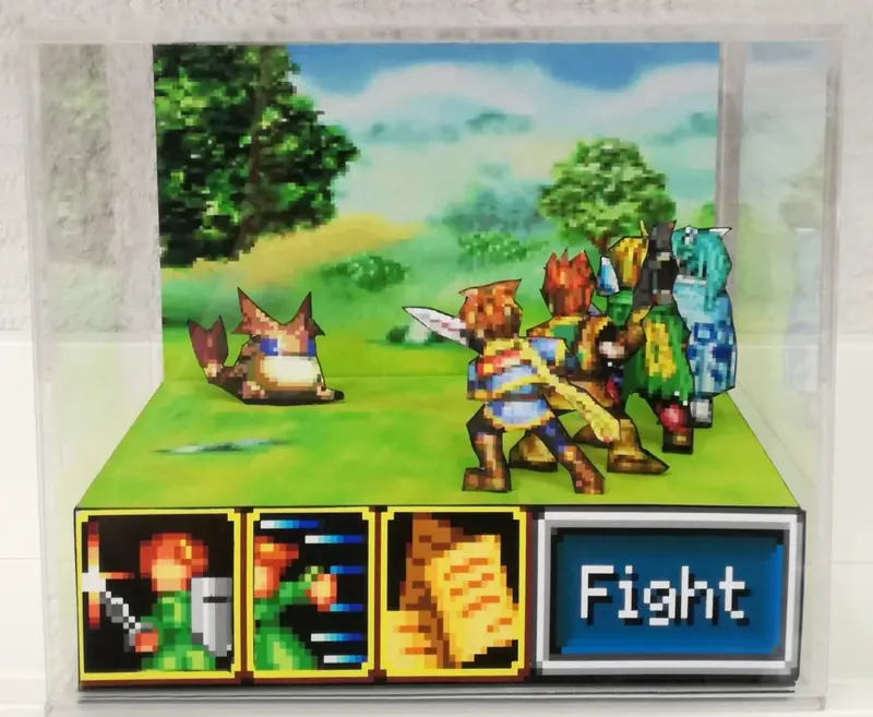 Golden Sun Cubic Diorama 1