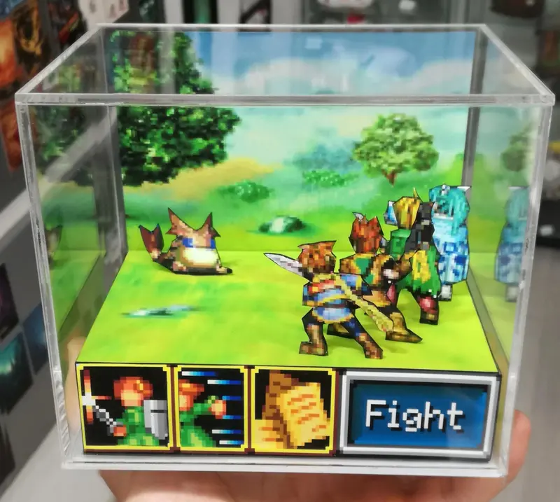 Golden Sun Cubic Diorama 2
