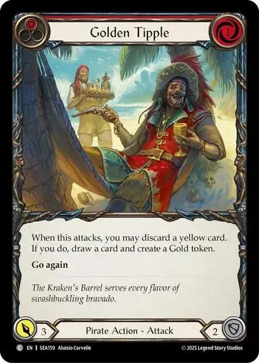 Golden Tipple (Red) [Sea159] (High Seas)  Rainbow Foil 1