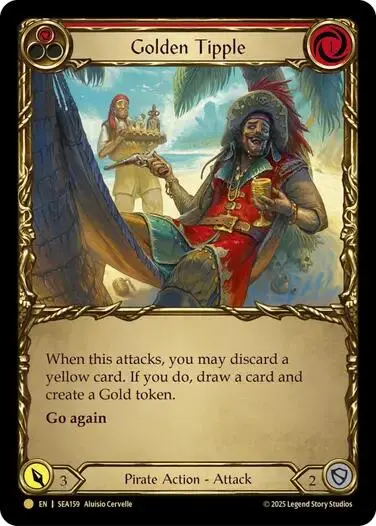 Golden Tipple (Red) (Treasure) [Sea159] (High Seas)  Cold Foil 1