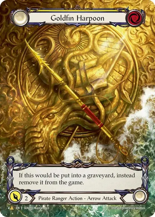 Goldfin Harpoon (Marvel) (Golden) [Sea093] (High Seas)  Cold Foil 1