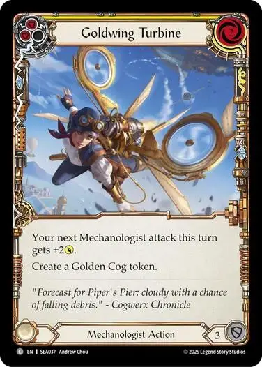 Goldwing Turbine (Yellow) [Sea037] (High Seas)  Rainbow Foil 1