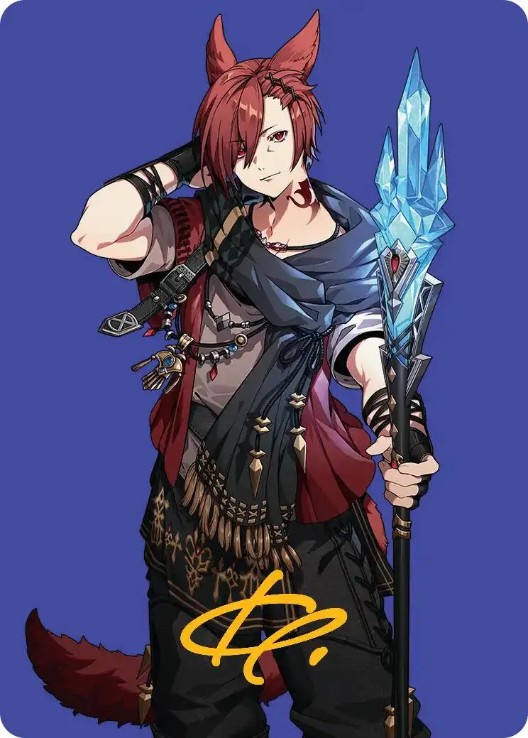 G'raha Tia, Scion Reborn Art Card (51) (Gold-Stamped Signature) [Final Fantasy Art Series] 1