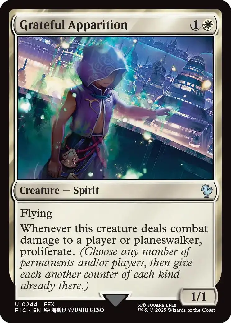 Grateful Apparition (Surge Foil) [Final Fantasy Commander] 1