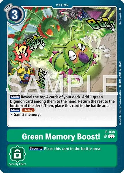 Green Memory Boost! [P-038] (Reprint) [Advanced Booster Digimon Generation] 1