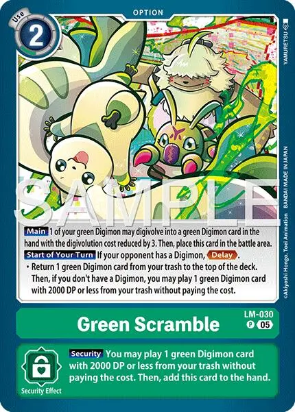 Green Scramble [Lm-030] (Reprint) [Advanced Booster Digimon Generation] 1