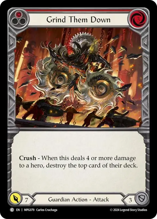 Grind Them Down (Red) [Mpg079] (Mastery Pack Guardian)  Rainbow Foil 1