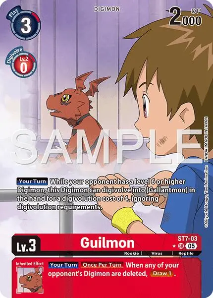 Guilmon [St7-03] - St7-03 (Alternate Art) [Advanced Booster Digimon Generation] 1