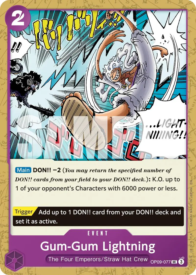Gum-Gum Lightning (Reprint) [Premium Booster -The Best- Vol. 2] 1