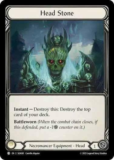 Head Stone (Treasure) [Sea081] (High Seas)  Cold Foil 1