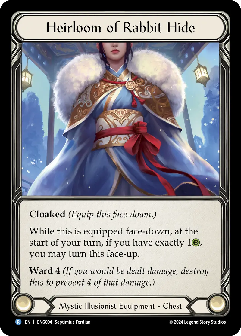 Heirloom Of Rabbit Hide [Eng004] (Part The Mistveil Enigma Blitz Deck) 1