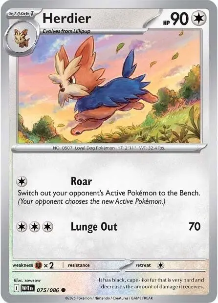 Herdier (075/086) [Scarlet & Violet: White Flare] 1