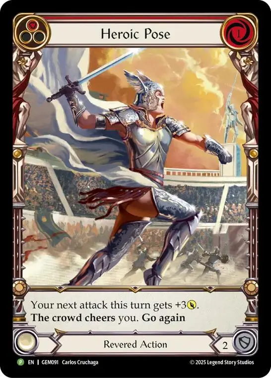 Heroic Pose [Gem091] (Gem Pack 3)  Rainbow Foil 1