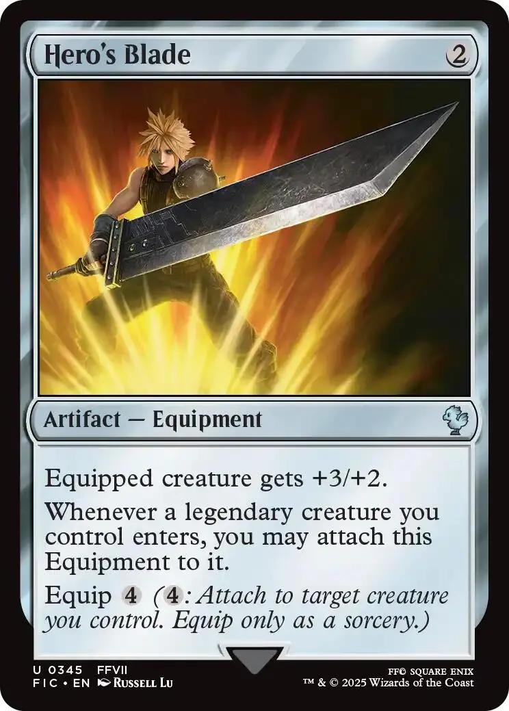 Hero's Blade (Surge Foil) [Final Fantasy Commander] 1