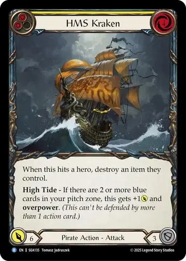 Hms Kraken [Sea135] (High Seas)  Rainbow Foil 1